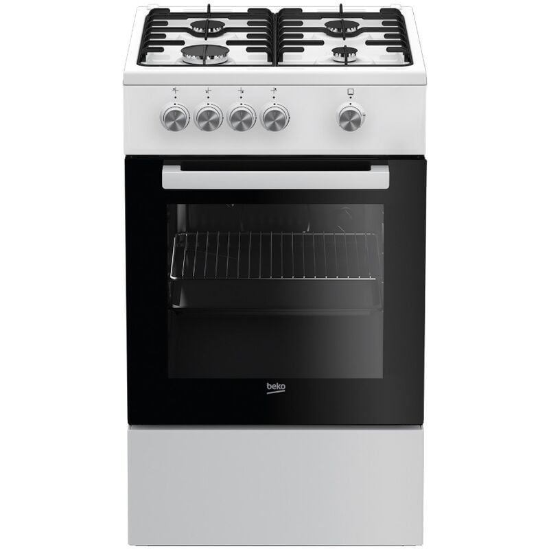 foto del prodotto beko fornello a gas 4 fuochi da 68 l bianco fsg52000dwc