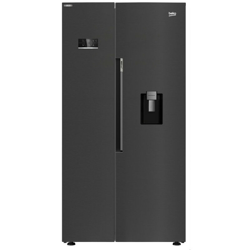foto del prodotto beko frigorifero americano 91cm 576l nofrost nero gn163241dxbrn