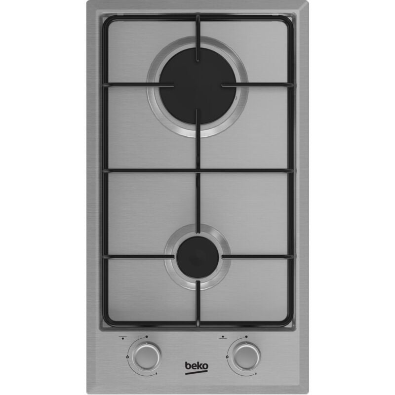 foto del prodotto beko hdcg 32220 fx piano cottura da incasso 29 cm 2 fornelli acciaio inossidabile