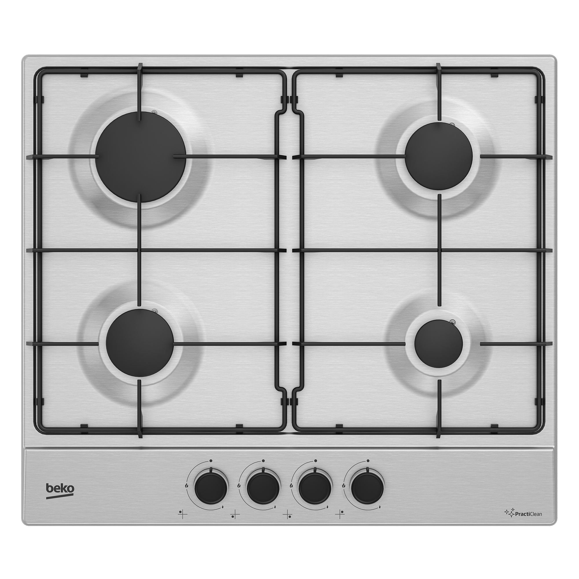 foto del prodotto beko hiag64223sxe acciaio inox da incasso 60 cm gas 4 fornello i 