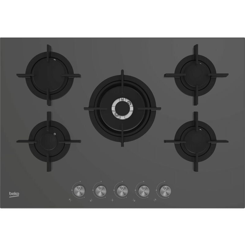 foto del prodotto beko - hilw 75222 szg. colore del prodotto: grigio, posizionamento dell'apparecchio: da incasso, dimensione della larghezza del piano cottura: 75 cm. bruciatore piccolo: 1000 w, brucia... - hilw75222szg
