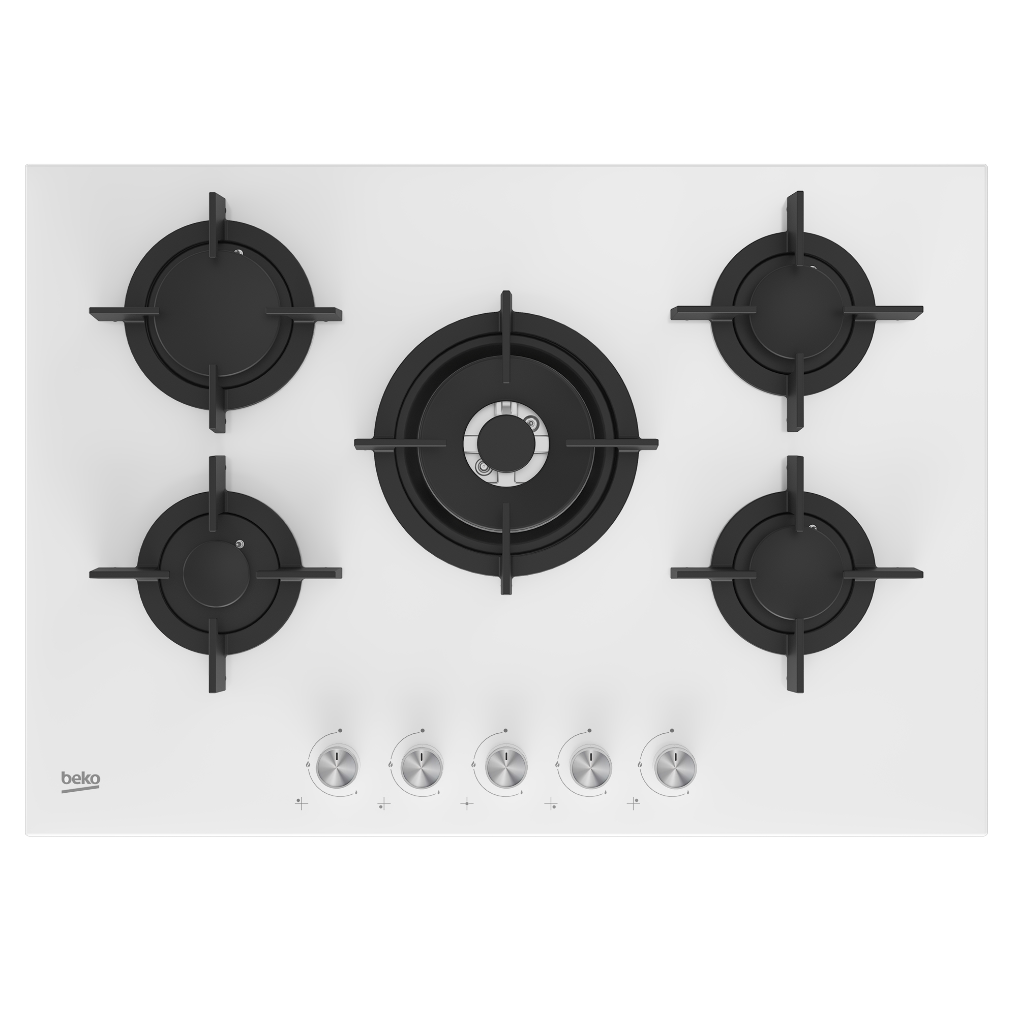 foto del prodotto beko hilw75222sw bianco da incasso 75 cm gas 5 fornello i 