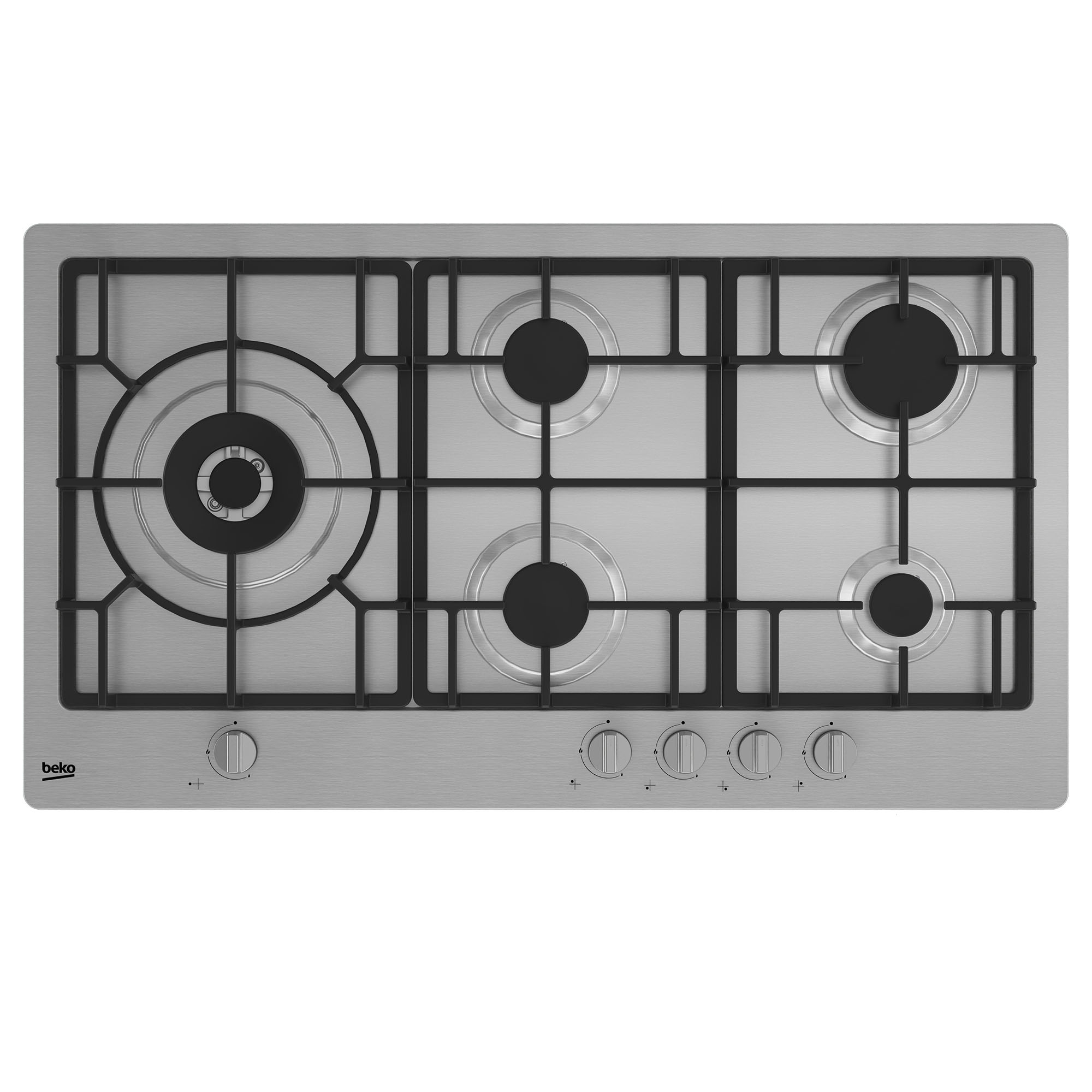 foto del prodotto beko himl 95225 sxe acciaio inox da incasso 90 cm gas 5 fornello i 