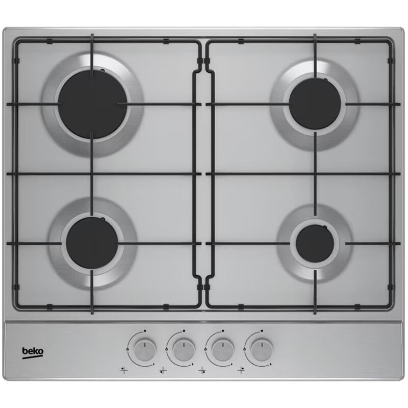 foto del prodotto beko piano cottura a gas 4 bruciatori hiag 64224 sx