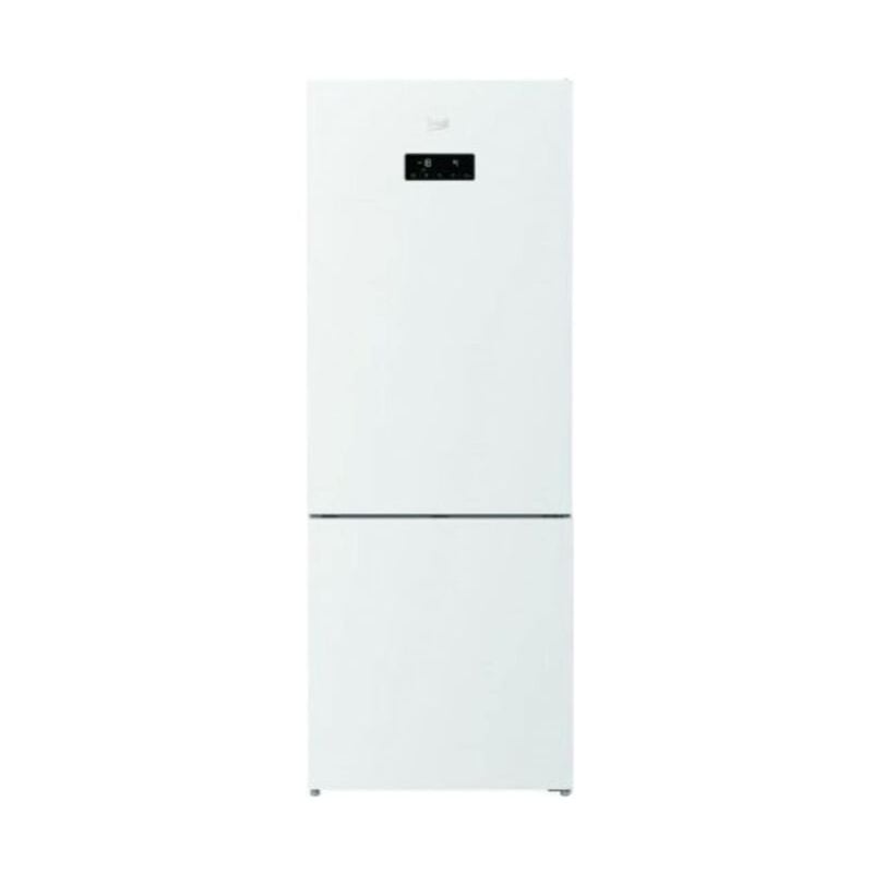 foto del prodotto beko rcne560e60zgwhn frigorifero combinato 514 l, 192 cm, classe d, 38 db, total no frost, inverter, wi fi, bianco cristallo