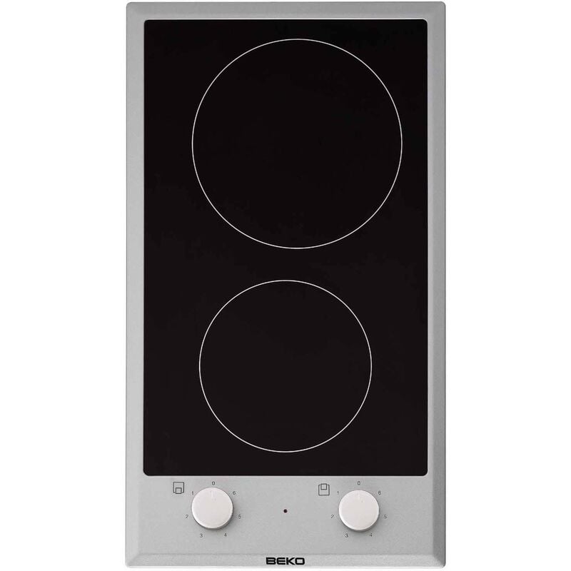 foto del prodotto beko tavolo domino in vetroceramica 30cm 2 fuochi in acciaio inox hdcc32200x