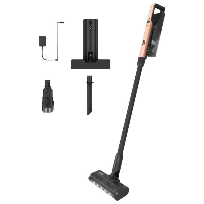 foto del prodotto beko vrt 65421 vc scopa elettrica senza filo aspirapolvere senza sacco potenza 250 watt colore nero e bronzo