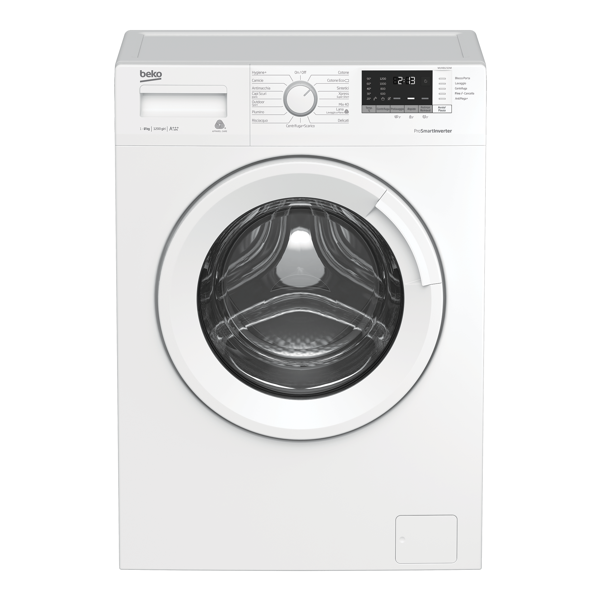 foto del prodotto beko wux81232wi it lavatrice caricamento frontale 8 kg 1200 giri min bianco