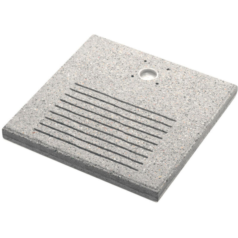 foto del prodotto bel fer base quadrata 40x40x4 cm per fontane con ghiera piccola in cemento belfer 42 bse 8 grigio