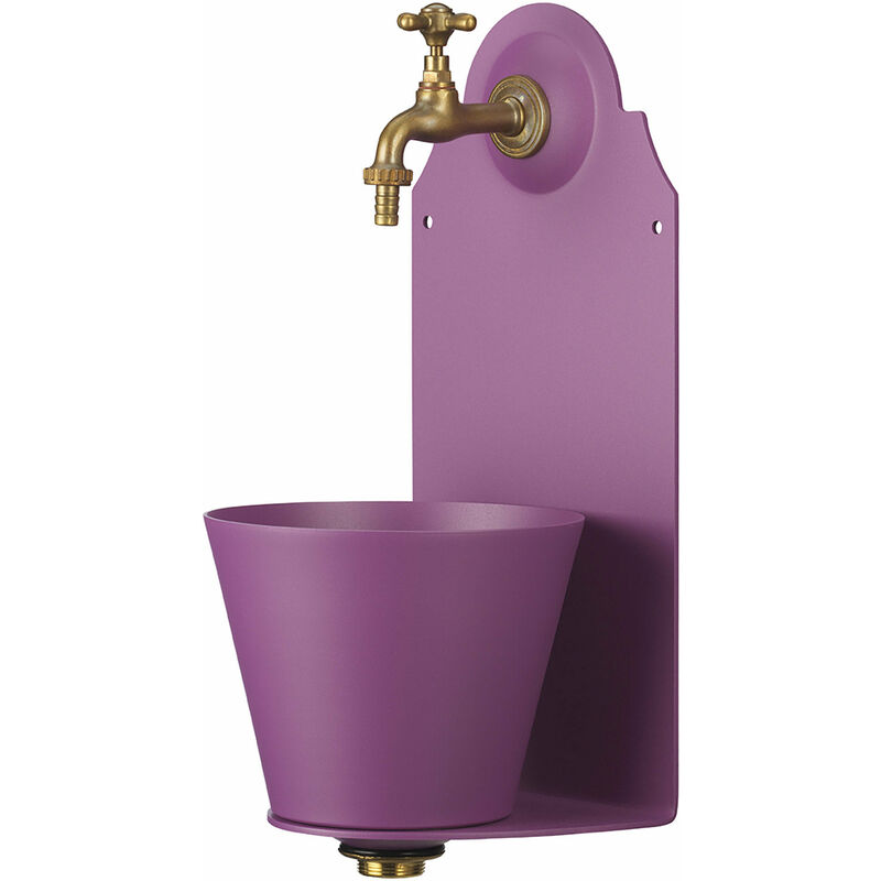 foto del prodotto bel fer fontana a parete da giardino con rubinetto belfer 42 pr viola