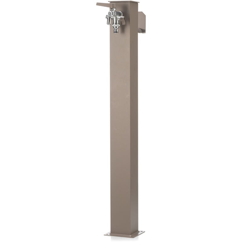 foto del prodotto bel fer fontana da giardino con doppio rubinetto belfer 42 qrr tortora