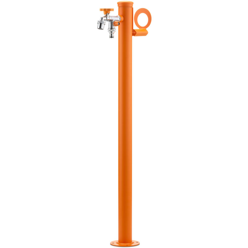 foto del prodotto bel fer fontana da giardino con doppio rubinetto belfer 42 srr arancione