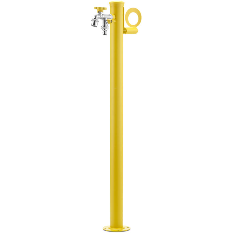 foto del prodotto bel fer fontana da giardino con doppio rubinetto belfer 42 srr giallo