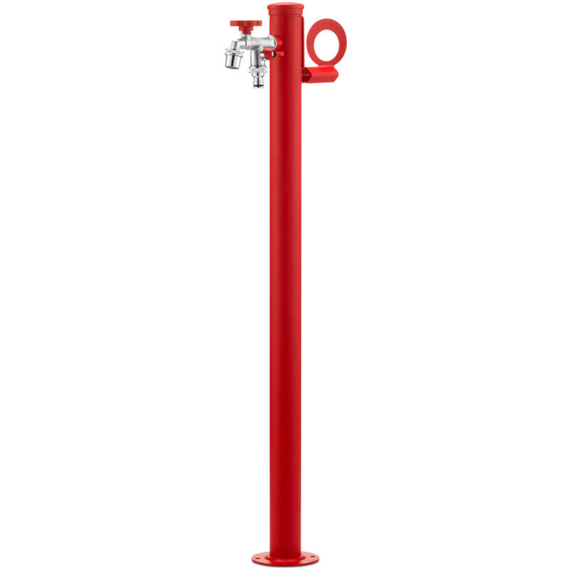 foto del prodotto bel fer fontana da giardino con doppio rubinetto belfer 42 srr rosso