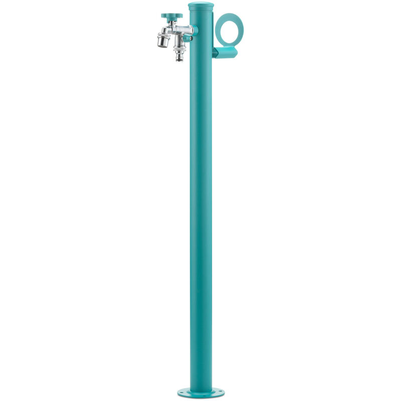 foto del prodotto bel fer fontana da giardino con doppio rubinetto belfer 42 srr turchese