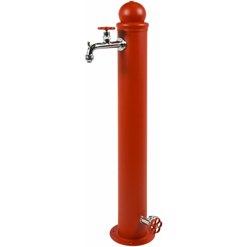 foto del prodotto bel fer fontana da giardino con doppio rubinetto belfer idrante 42 id rosso