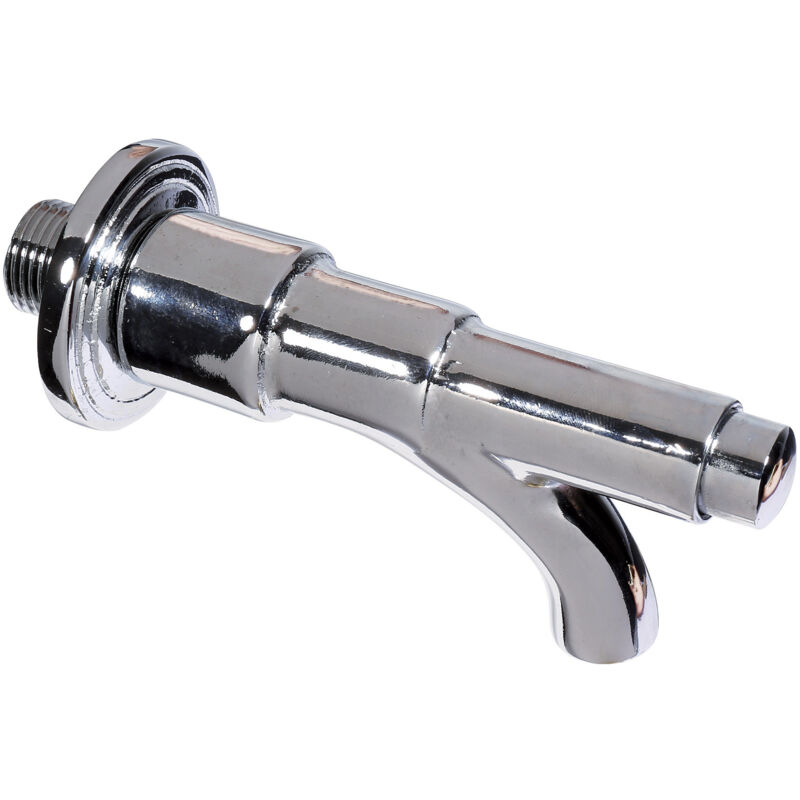 foto del prodotto bel fer rubinetto a pulsante per fontana da giardino in ottone cromato belfer rub 021c