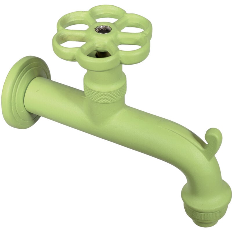 foto del prodotto bel fer rubinetto colorato per fontana da giardino in ottone belfer rub 022 verde acido