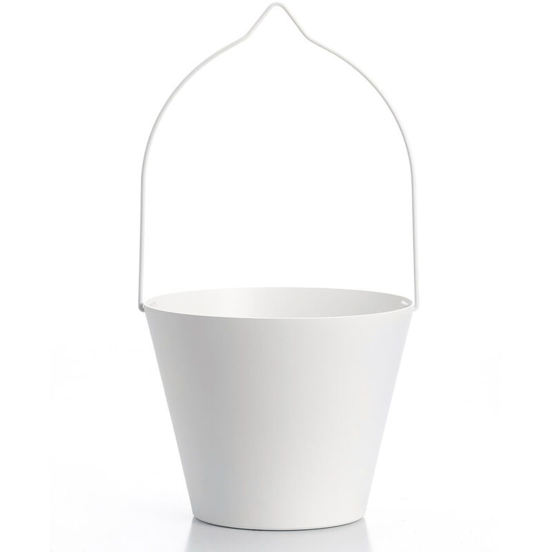foto del prodotto bel fer secchiello per rubinetti porta secchio 25x23x18 cm in alluminio belfer 42 sc bianco