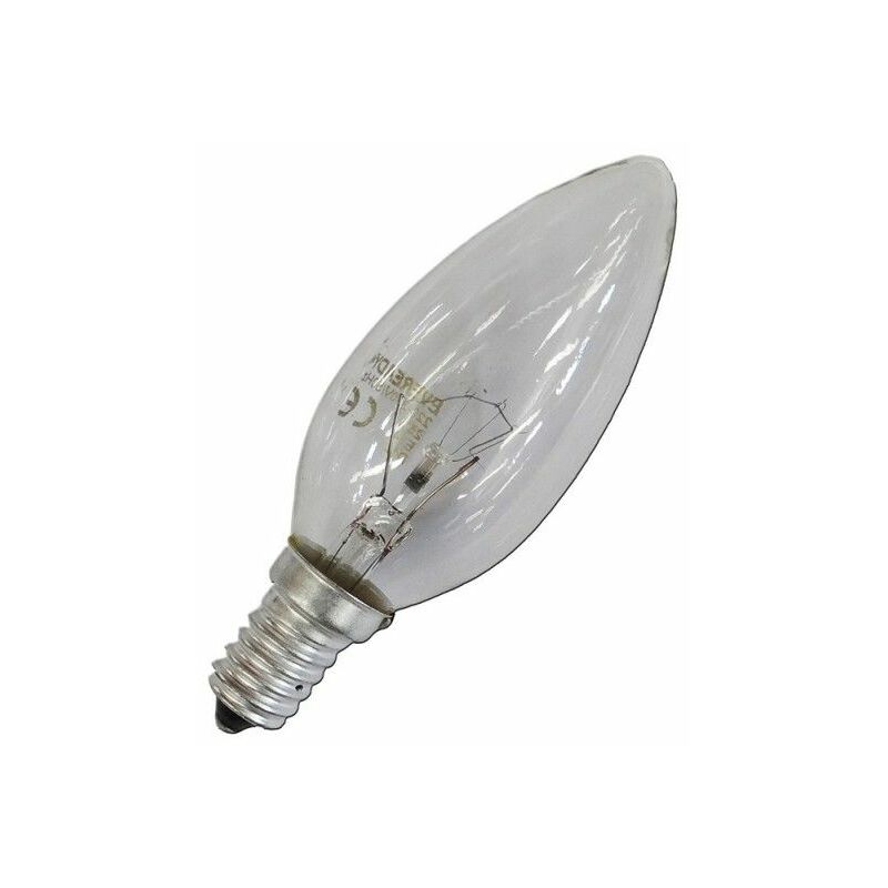 foto del prodotto bel light lampadina ad incandescenza a candela trasparente 60w e14 solo per uso industriale