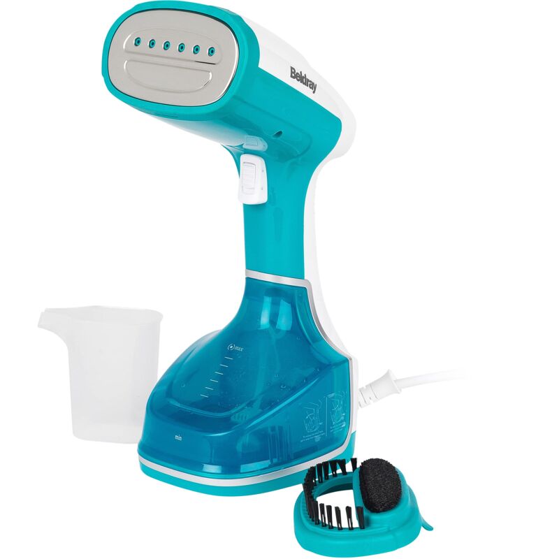 foto del prodotto bel0815v2 vde stiratore verticale per abiti a vapore multi steam pro con spina europea adatto per tutti i tessuti riscaldamento rapido igienizza