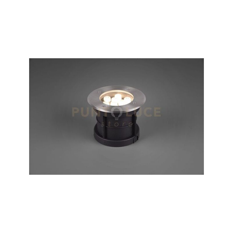 foto del prodotto belaja faro segnapassi incasso carrabile led da esterno tondo acciaio satinato max 2.000kg ip65 d.17cm 3000k 900lm 8w