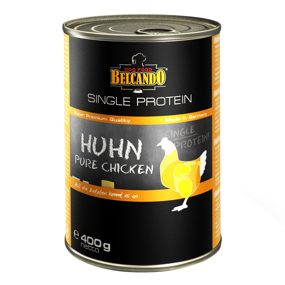 foto del prodotto belcando single protein 6 x 400 g alimento umido per cani pollo