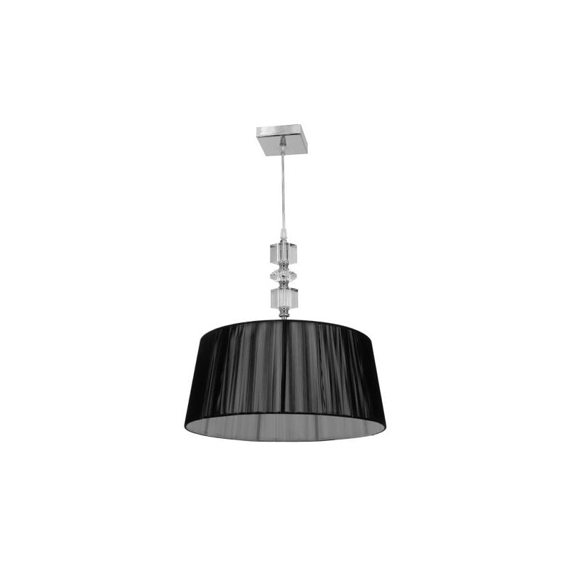 foto del prodotto belen lampada a sospensione in filo nero cromo 2xe27 regx45x45cm