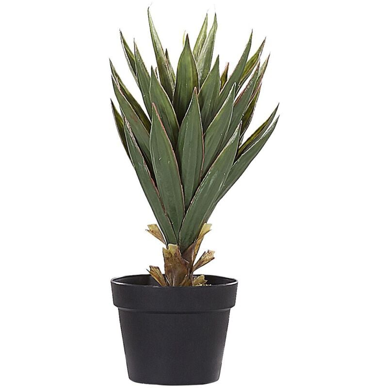 foto del prodotto beliani accessorio decorativo per interni pianta finta in materiale sintetico 50 cm yucca