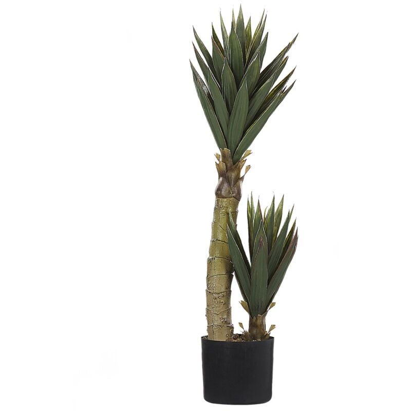foto del prodotto beliani accessorio decorativo per interni pianta finta in materiale sintetico 90 cm yucca