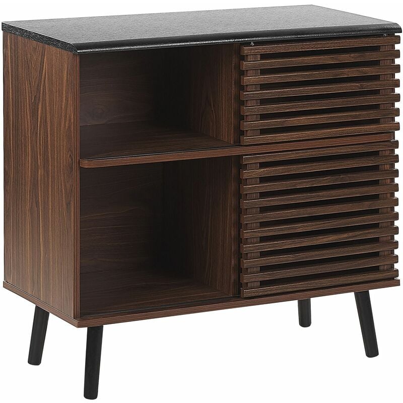 foto del prodotto beliani credenza in colore legno wenge perth