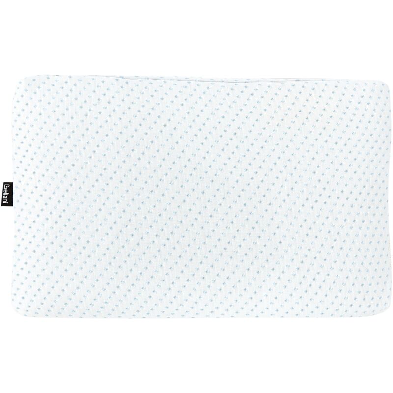 foto del prodotto beliani cuscino memory foam in poliestere bianco ortopedico anallergico 55 x 35 cm muir