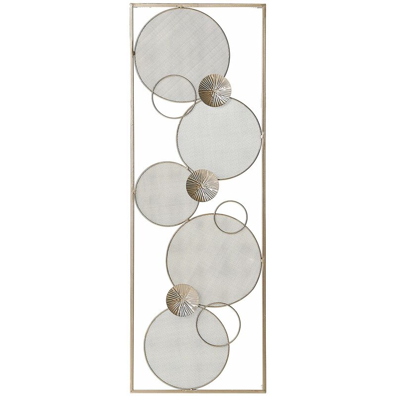 foto del prodotto beliani decorazione moderna a muro stile retro in acciaio oro tungsten