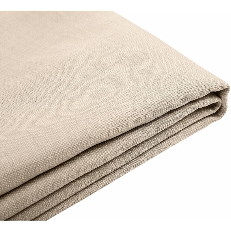 foto del prodotto beliani fodera per letto in tessuto beige poliestere lavabile 180 x 200 cm fitou