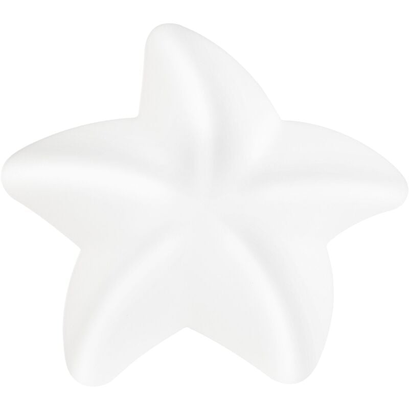 foto del prodotto beliani lampada da parete a soffitto a forma di stella luci led integrate lampada per la stanza dei bambini bianco surna