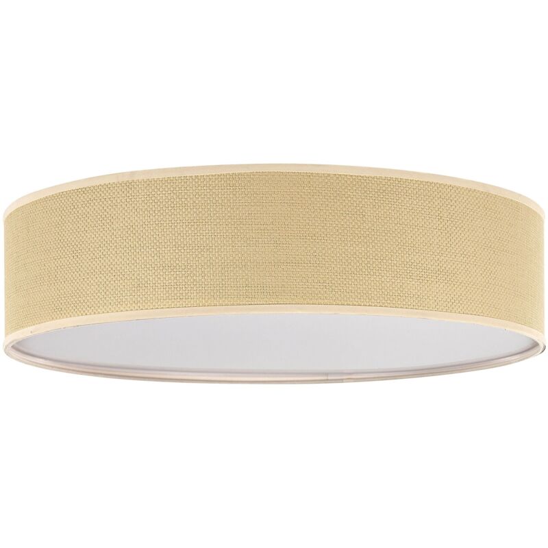 immagine 0 del prodotto beliani lampada da soffitto moderna rotonda in vimini con paralume a tamburo in carta di vimini naturale magno