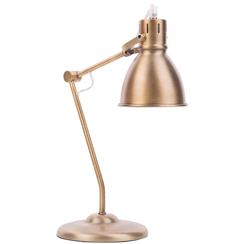 foto del prodotto beliani lampada da tavolo in color ottone monsan