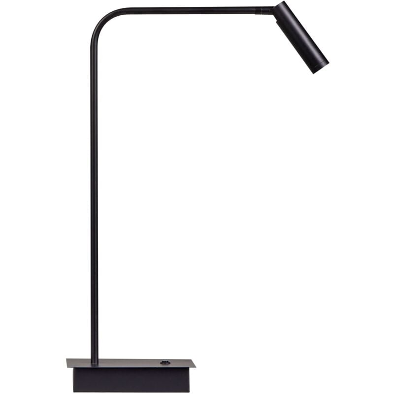 foto del prodotto beliani lampada da tavolo nera led intensit variabile braccio regolabile lawson
