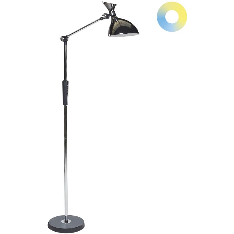 foto del prodotto beliani lampada da terra led in materiale sintetico169 cm andromeda