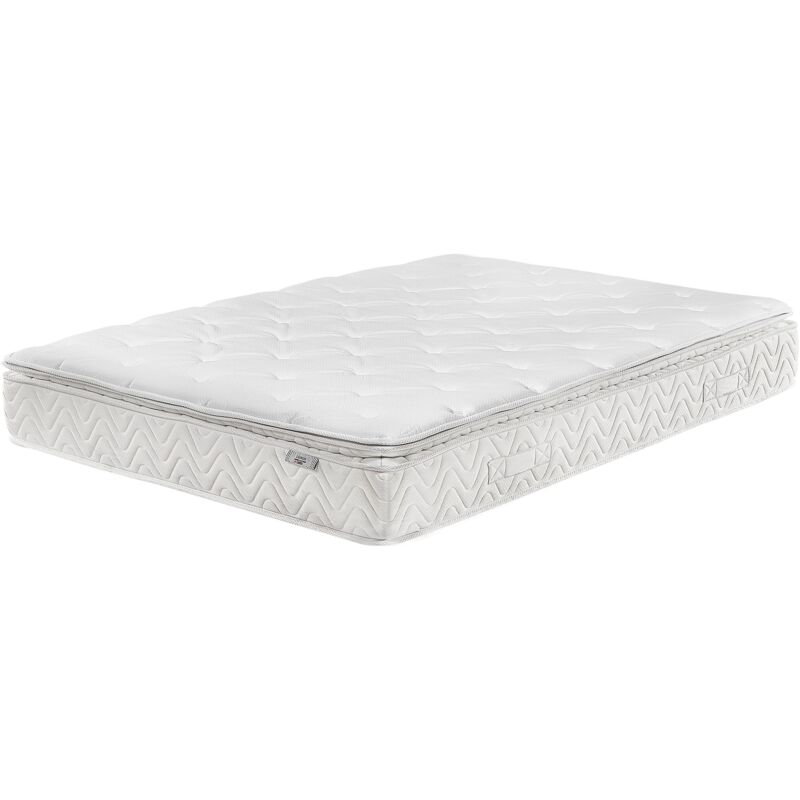 foto del prodotto beliani materasso memory foam molle insacchettate sfoderabile medio 160 x 200 cm luxus