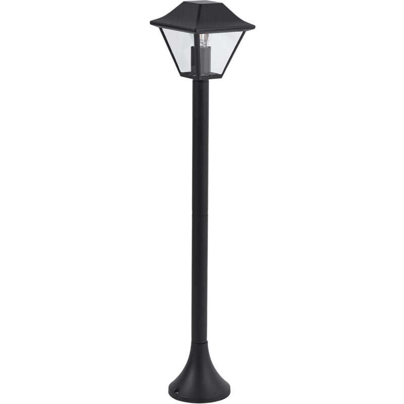 foto del prodotto beliani moderna lampada da giardino all aperto per sentiero 94 cm alluminio nero gosaba