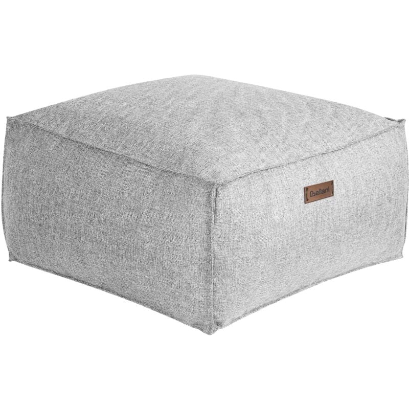 foto del prodotto beliani moderno pouf intrecciato da salotto 50 x 30 cm motivo grigio mukki