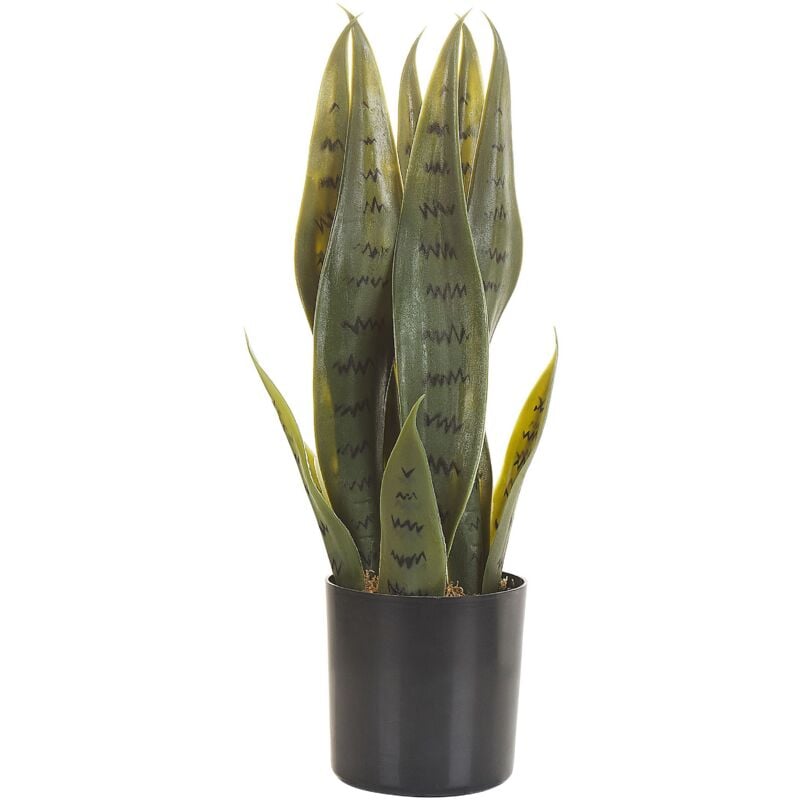 foto del prodotto beliani pianta artificiale decorazione per interni pianta finta in materiale sintetico 40 cm snake plant