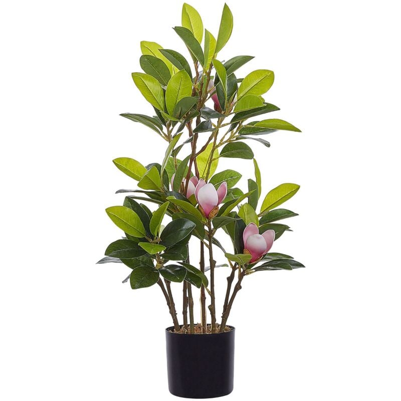 foto del prodotto beliani pianta artificiale in plastica per uso interno 70 cm magnolia