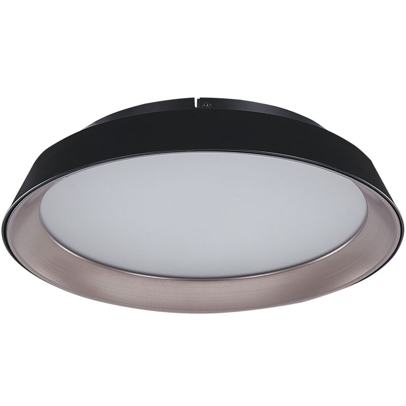 foto del prodotto beliani plafoniera moderna con luci led integrate in metallo nero bilin