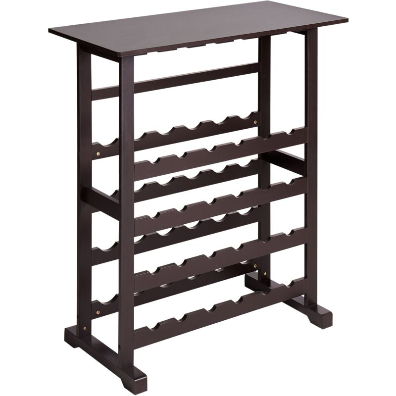 immagine 0 del prodotto beliani portabottiglie in mdf marrone scuro rowley