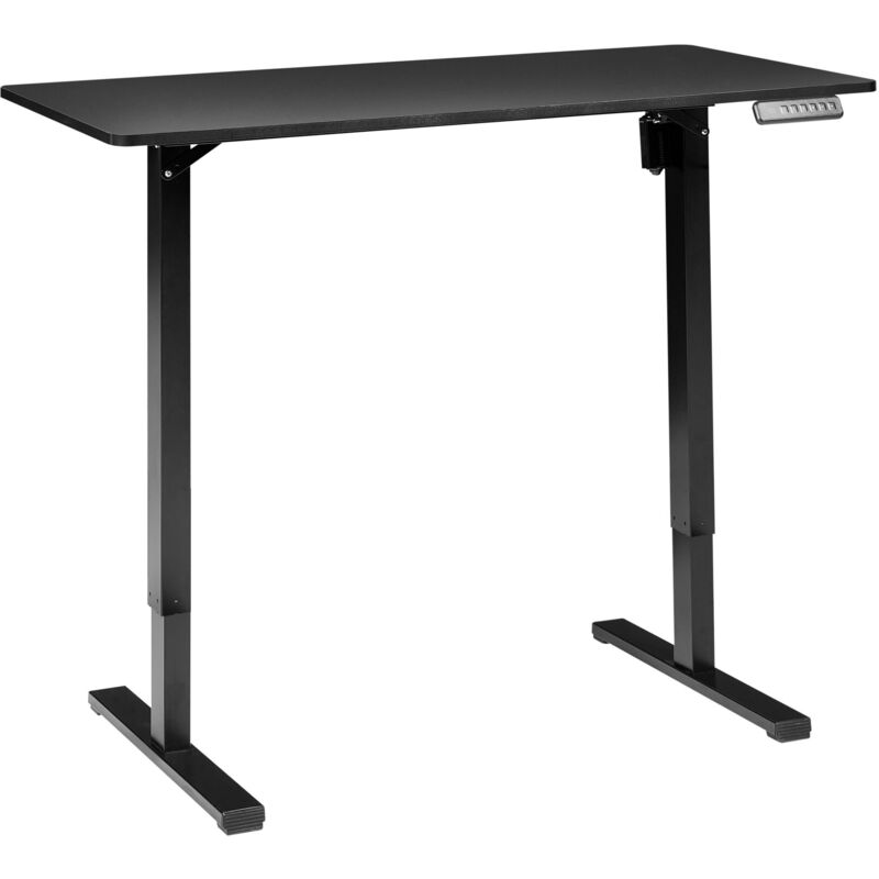 foto del prodotto beliani scrivania elettrica regolabile nero 120 x 60 cm tavares