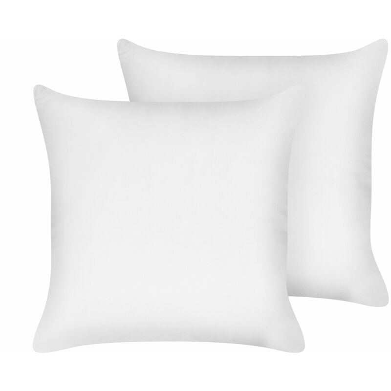 foto del prodotto beliani set di 2 guanciali da letto a basso profilo e rettangolari con rivestimento in cotone japara lyocell 80 x 80 cm triglav