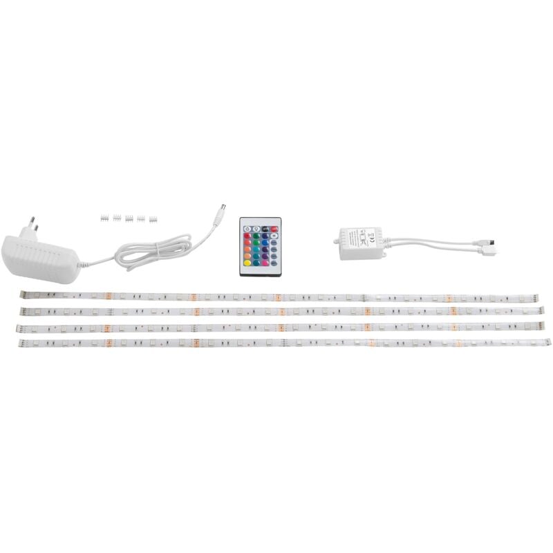 foto del prodotto beliani set di 4 strisce di luci led 16 colori 60 cm britta kaladan