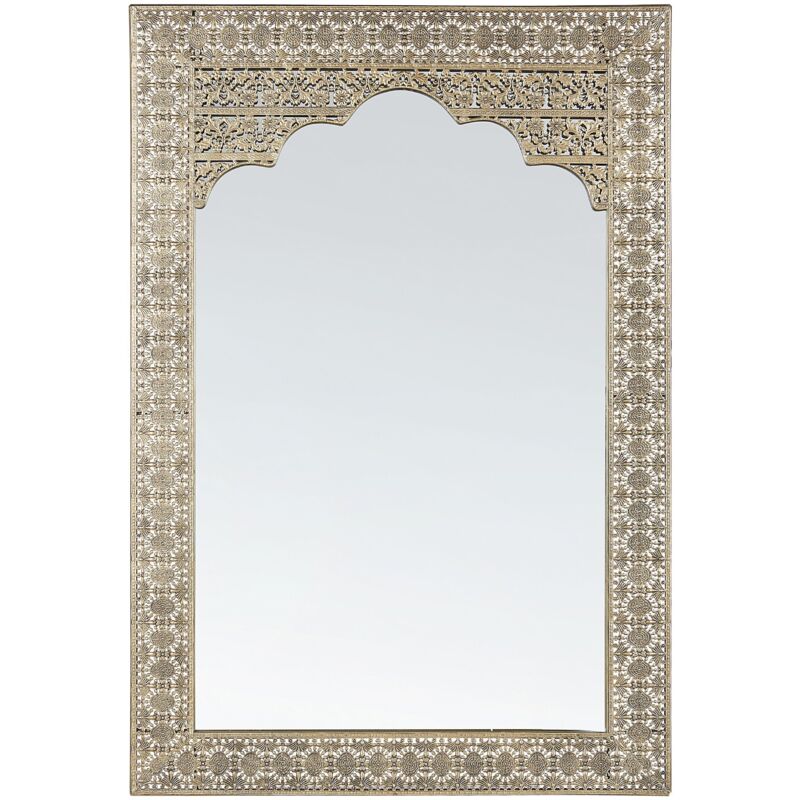 foto del prodotto beliani specchio da muro rettangolare medio orientale 60 x 90 cm pali